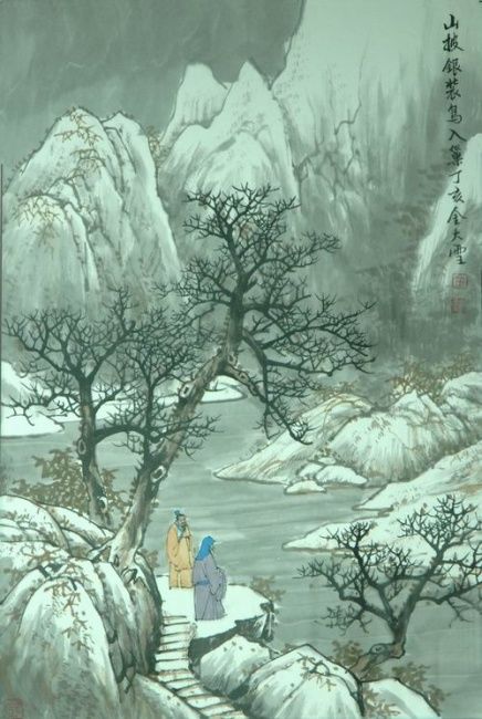 Painting titled "《冬》" by Jin Yi, Original Artwork