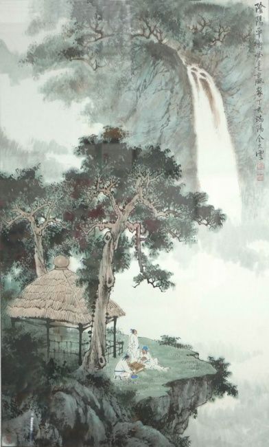 Painting titled "《阴阳平衡》" by Jin Yi, Original Artwork