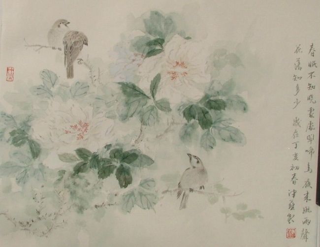Painting titled "《春眠不知晓》" by Jin Yi, Original Artwork
