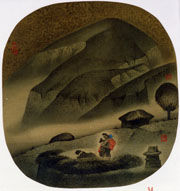Peinture intitulée "姐弟情" par Ben Chang Sun, Œuvre d'art originale, Huile