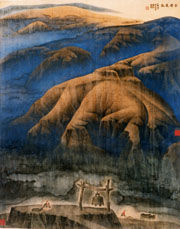 Peinture intitulée "古原晨声" par Ben Chang Sun, Œuvre d'art originale, Huile