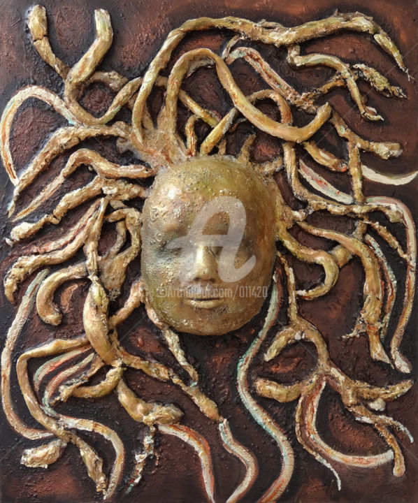 Pintura titulada "ocarrillo-medusa-fr…" por Ocarrillo, Obra de arte original