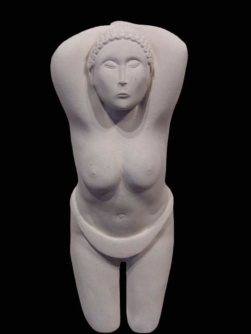 Sculpture intitulée "La Sumérienne" par Joselito Donas, Œuvre d'art originale