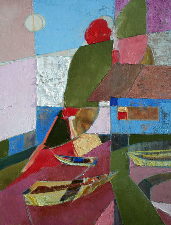 Painting titled "Образ" by Дмитрий Величко, Original Art,