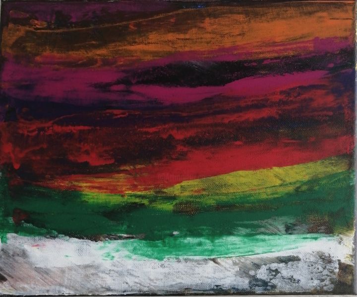 Painting titled "Настроение" by Andrzej Kramer, Original Art, Acrylic