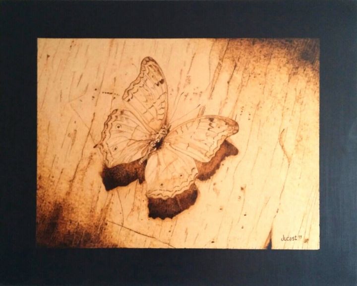 Painting titled "LA MARIPOSA" by Jucast, Original Artwork, Other