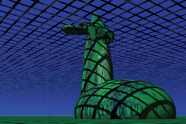 Arte digitale intitolato "À ciel ouvert" da 1personia, Opera d'arte originale, Modellazione 3D