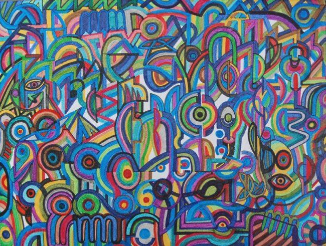 Dessin intitulée "dessin_2012_4_-_Cop…" par Vincent Corriere, Œuvre d'art originale, Autre