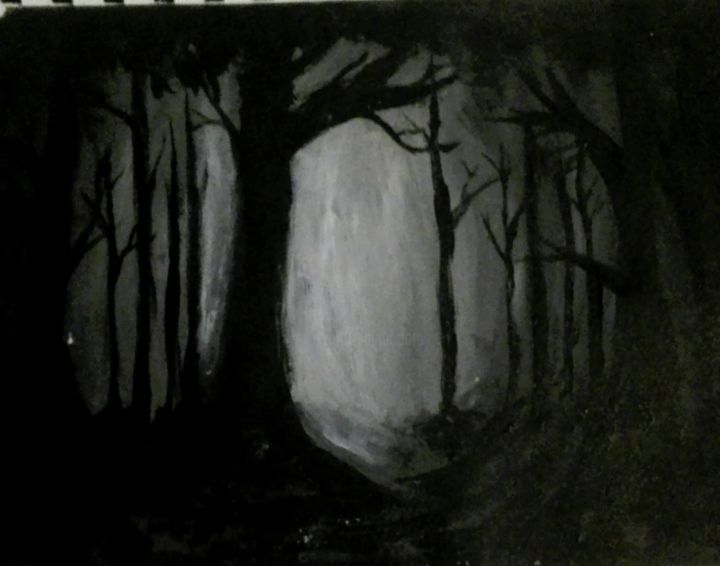 Pintura intitulada "Dark Night" por Mariana Costa, Obras de arte originais, Acrílico