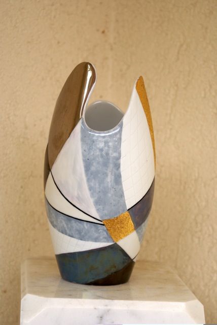 绘画 标题为“Vase avec divers ma…” 由Madeleine Golay, 原创艺术品