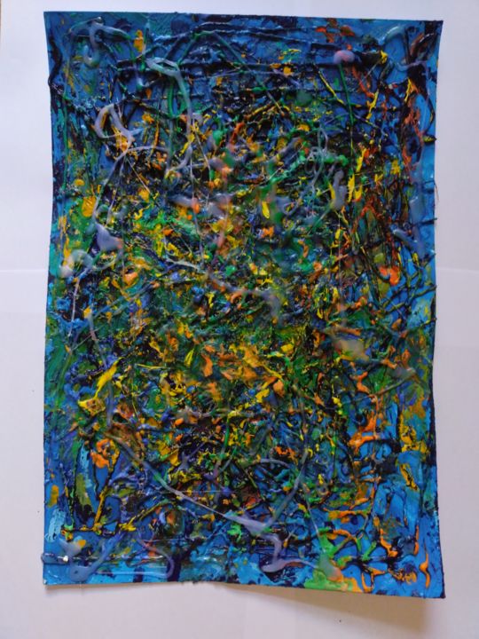 Malerei mit dem Titel "Color of Van Gogh" von Tiger Lew, Original-Kunstwerk, Acryl
