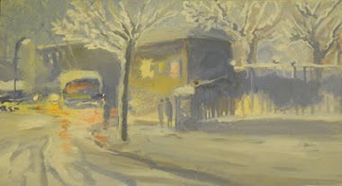 Painting titled ""Ukrainian frosts"" by Anisiya, Original Art,