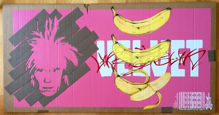 "Warhol: Underground" başlıklı Tablo 2mé / Blondeau tarafından, Orijinal sanat, Hava fırçası