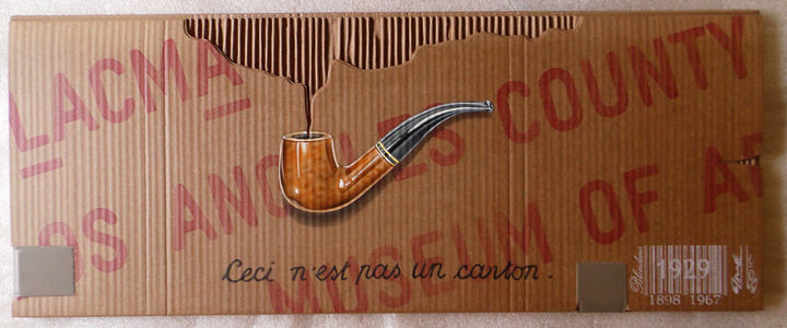 Malarstwo zatytułowany „Magritte: la trahis…” autorstwa 2mé / Blondeau, Oryginalna praca, Natryskiwacz
