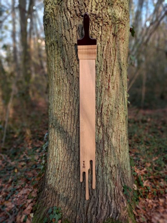 Sculpture intitulée "COOLure chêne COOLe…" par 2mé / Blondeau, Œuvre d'art originale, Bois