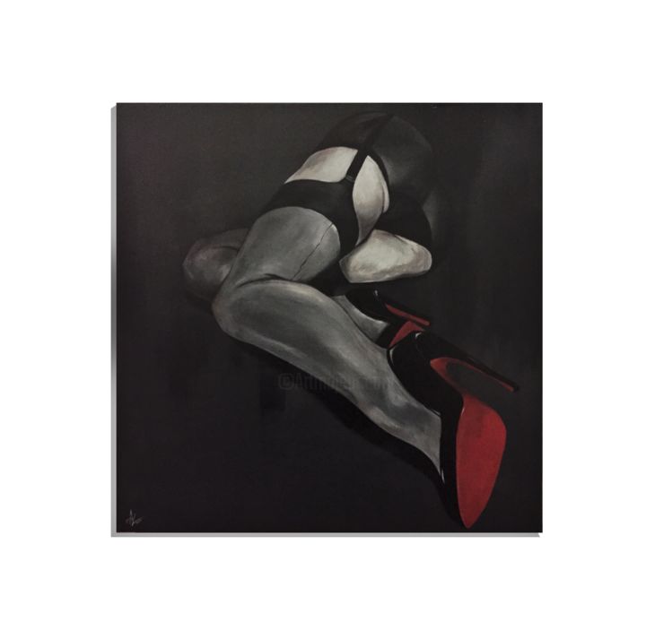 Картина под названием "Тайна" - Михаил Терехин, Подлинное произведение искусства, Акрил