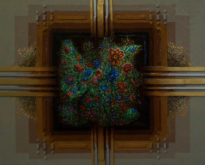 Картина под названием "(ИСТОКИ АРНАМЕНТА)Г…" - Юрий Тюх, Подлинное произведение искусства, Масло