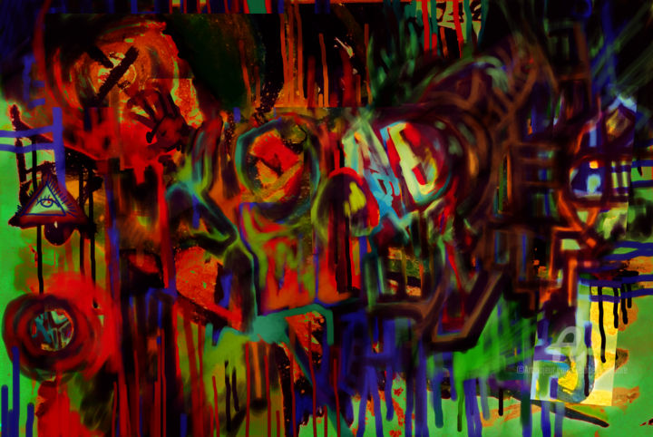 Arts numériques intitulée "" Death Noce "" par Mr Foe'Z, Œuvre d'art originale, Peinture numérique