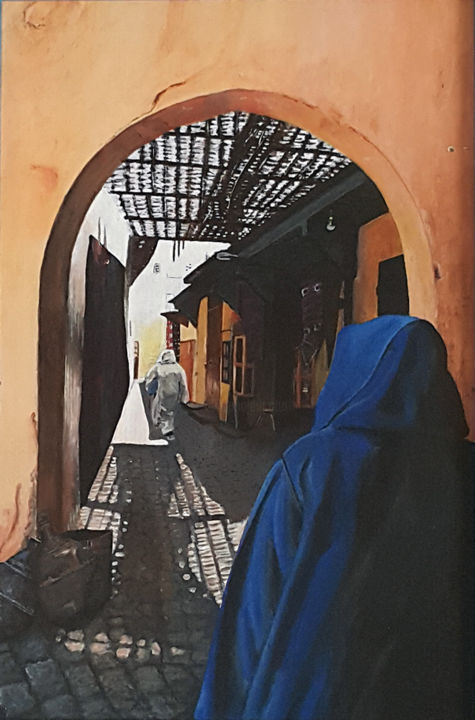 Ζωγραφική με τίτλο "Maroc 1" από Laurent Martin, Αυθεντικά έργα τέχνης, Ακρυλικό