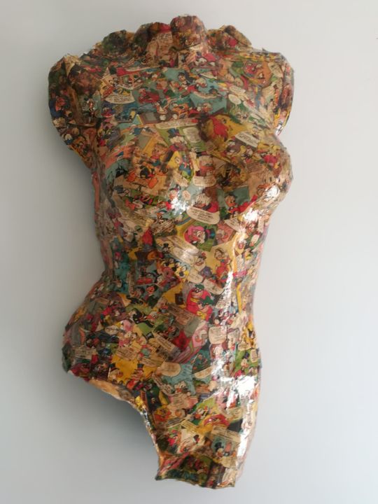 Scultura intitolato "Erotic Body Donald…" da 3dld Art, Opera d'arte originale, Resina