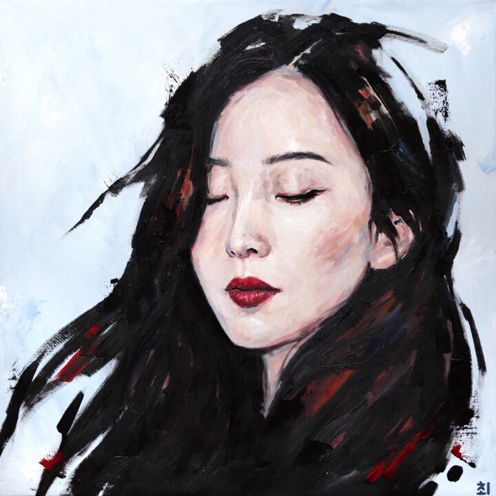 Painting titled "Wind" by Marina Ogai, Original Artwork, Oil