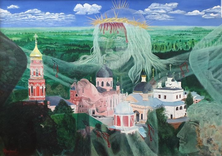 Painting titled "Рождение души" by Sergei Troianov, Original Artwork, Oil