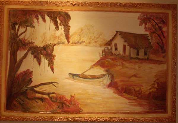 Pintura intitulada "O RANCHO" por Fafuste Fatima Fuste, Obras de arte originais