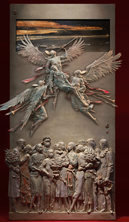 Скульптура под названием "晨光" - Shuai Wang, Подлинное произведение искусства, Смола