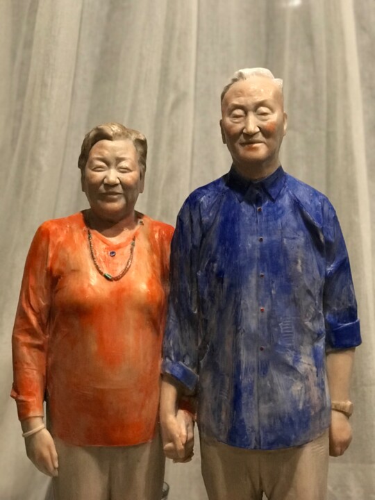 雕塑 标题为“白头偕老” 由Shuai Wang, 原创艺术品, 树脂