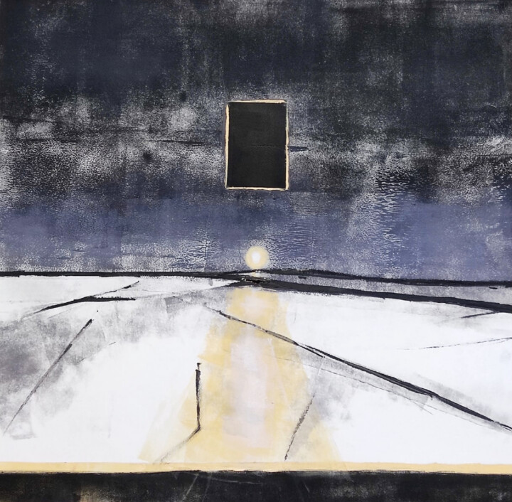 Картина под названием "Просветление" - Naumova Daria, Подлинное произведение искусства, Монотип