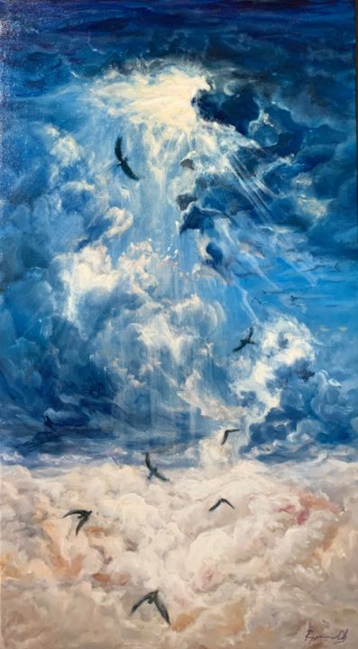 Картина под названием "Towards the light (…" - Svetlana Rumyantseva (Светлана Румянцева), Подлинное произведение иску…