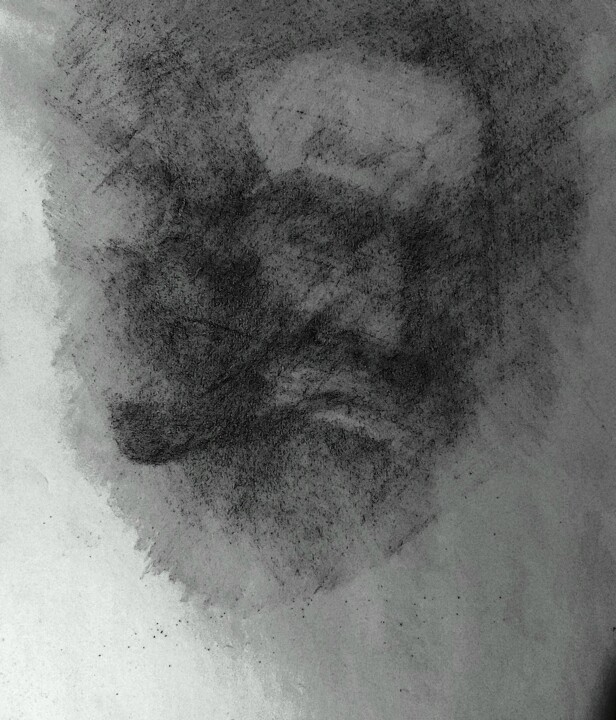 「Суровость」というタイトルの描画 Александр Хаблоによって, オリジナルのアートワーク, 鉛筆