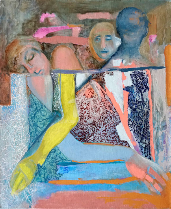 Peinture intitulée "Dobranoc" par Anna Lupa-Suchy, Œuvre d'art originale, Huile