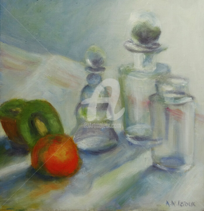 Painting titled "transparence" by A.N.Leroux, Original Artwork