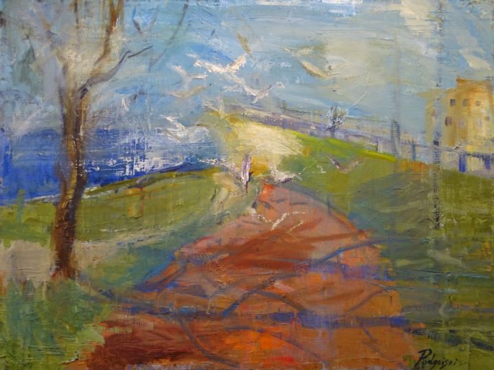 Painting titled "Summer Breeze" by Arnolds Podgaiskis, Original Art, Oil