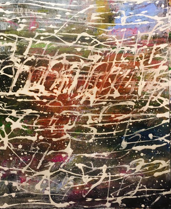 Pittura intitolato "Lines" da Andreas Skiba, Opera d'arte originale, Olio