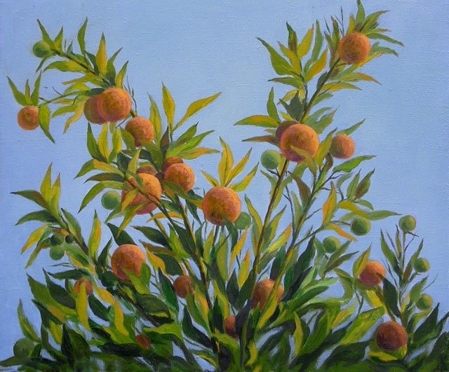 "The Cyprian oranges" başlıklı Tablo Arkady Zrazhevsky tarafından, Orijinal sanat, Petrol