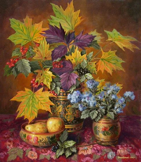 "September bouquet" başlıklı Tablo Arkady Zrazhevsky tarafından, Orijinal sanat, Petrol