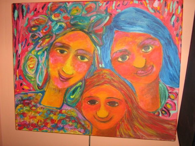 Painting titled "tableaux mina" by Mina Rousselle, Original Artwork