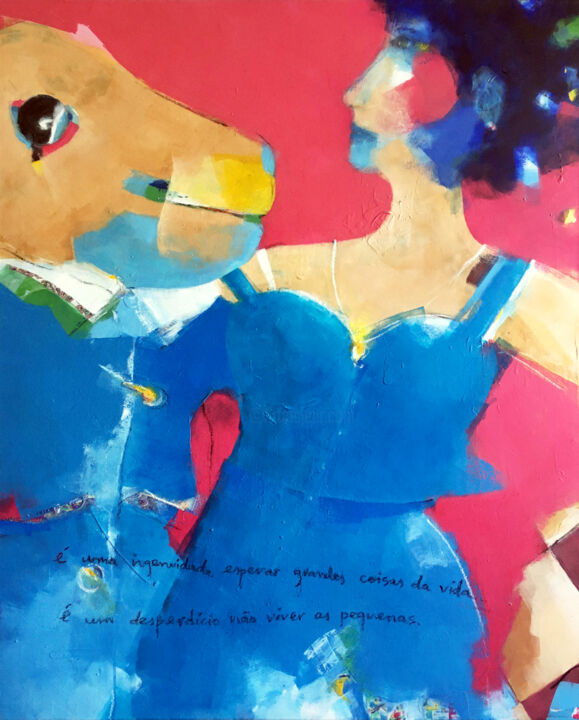 Pintura intitulada ""Pequenas coisas"" por António Amaralgomes, Obras de arte originais, Acrílico