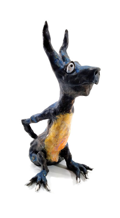 Sculpture titled "WALDEMAR IX" by Aare Freimann, Original Artwork, Ceramics