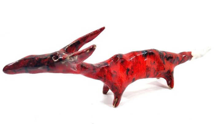 Sculpture titled "FOX XXVII" by Aare Freimann, Original Artwork, Ceramics