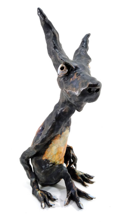 Sculpture titled "WALDEMAR XII" by Aare Freimann, Original Artwork, Ceramics