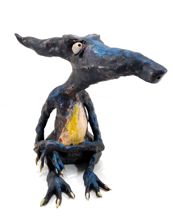 Sculpture titled "OSS VII" by Aare Freimann, Original Artwork, Ceramics