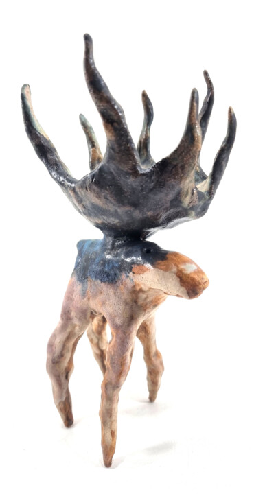 Sculpture titled "ELK XIX" by Aare Freimann, Original Artwork, Ceramics