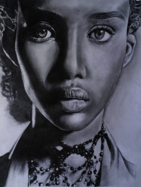 Drawing titled "model.jpg" by Uchisas, Original Art, Pencil