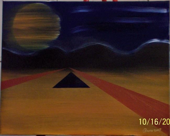 Painting titled "Road To The Mountai…" by Paganson, Original Artwork