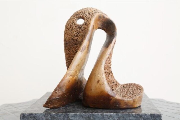 Sculpture titled "The Duck" by Aarti Gupta Bhadauria, Original Artwork, Terra cotta