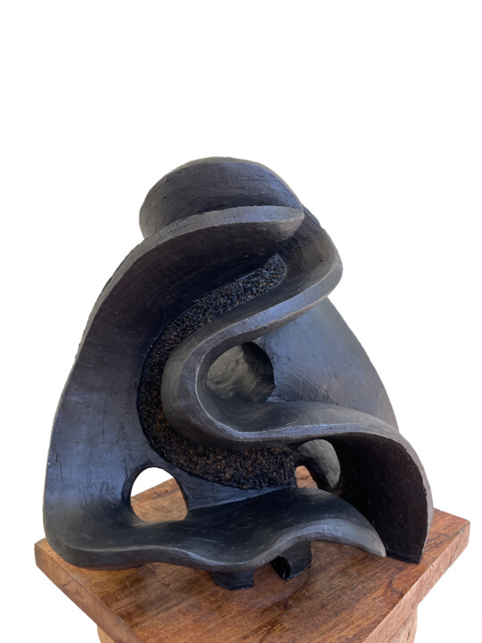 Escultura titulada "Wave of Emotions" por Aarti Gupta Bhadauria, Obra de arte original, Terracota