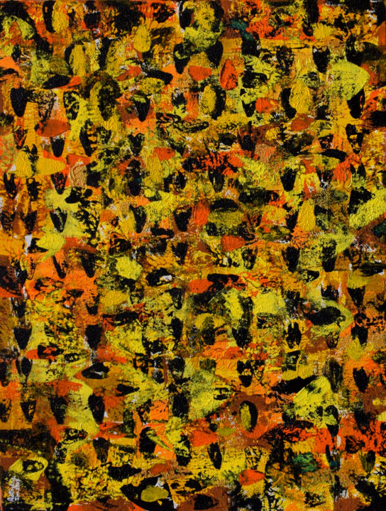 Peinture intitulée "The Herd Of Knights" par Aatmica Ojha, Œuvre d'art originale, Acrylique